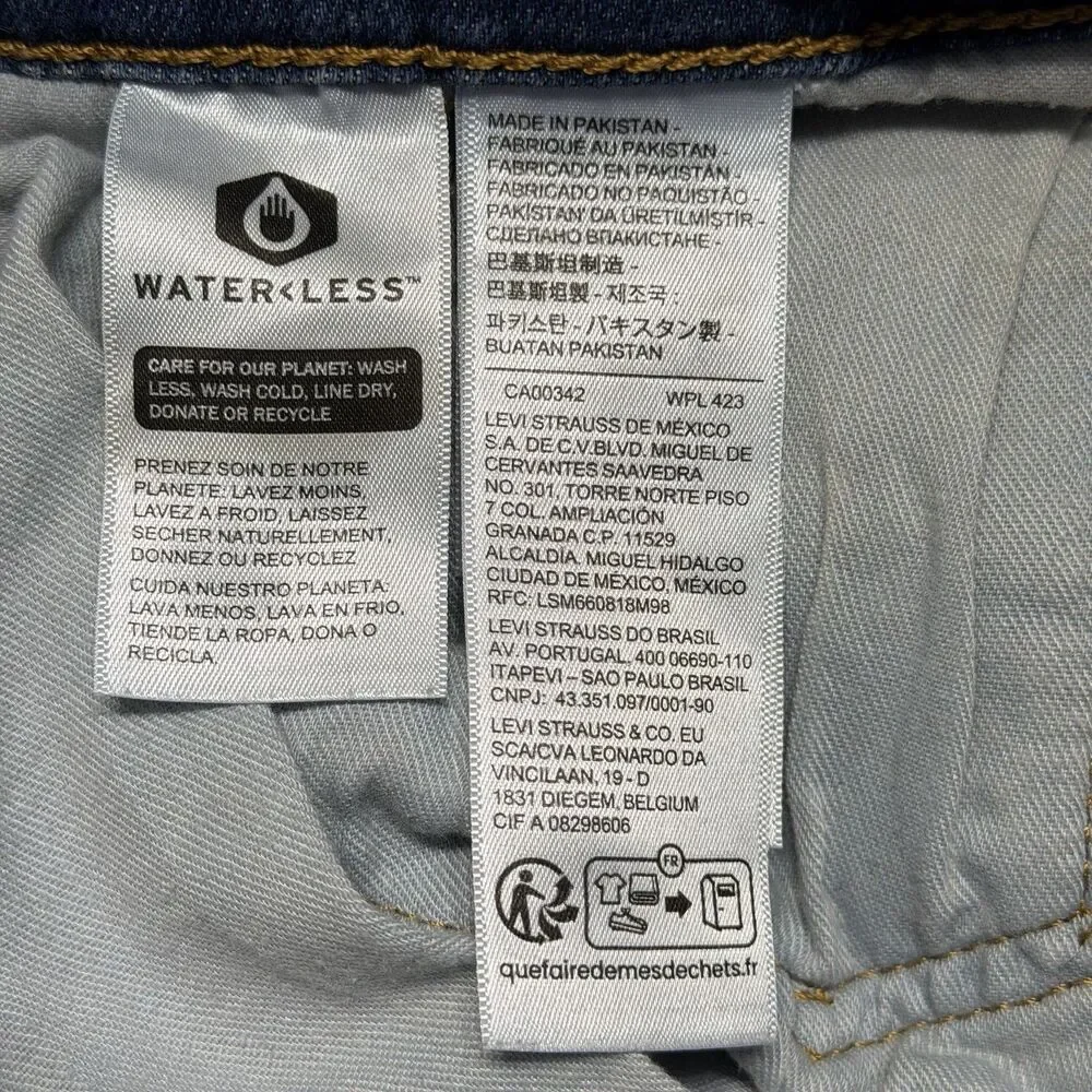 Levis 511 Mens 32x29 Slim Fit Straight Leg Blue Jeans Medium Wash Denim Casual